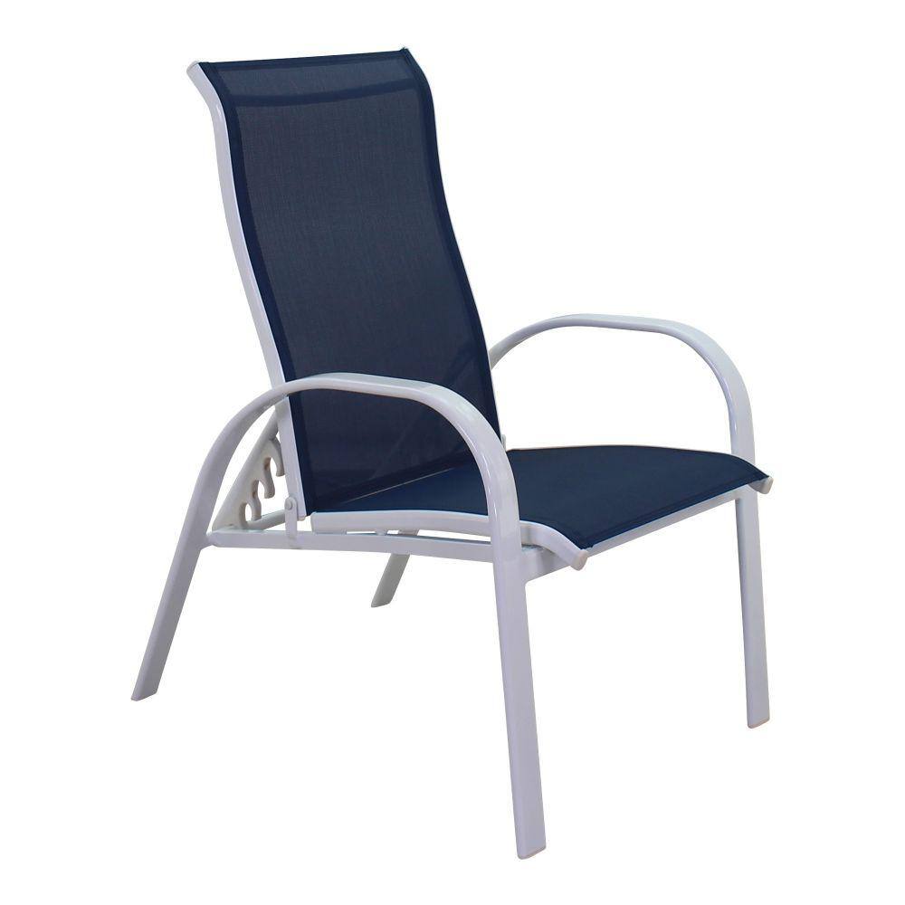 Courtyard Casual Courtyard Casual -  Santa Fe 2 Aluminum Sling Reclining Chairs in White | 5606