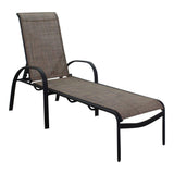 Courtyard Casual Courtyard Casual -  Santa Fe 3 pc Set in Java with 2 Chaise Lounges and 1 Round 20" End Table | 5679
