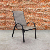Courtyard Casual Courtyard Casual -  Santa Fe 4 Aluminum Sling Chairs in Java | 5662