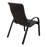Courtyard Casual Courtyard Casual -  Santa Fe 4 Wicker Chairs with Java Frame | 5665