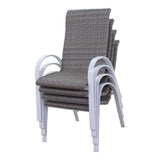 Courtyard Casual Courtyard Casual -  Santa Fe 4 Wicker Chairs with White Frame | 5603