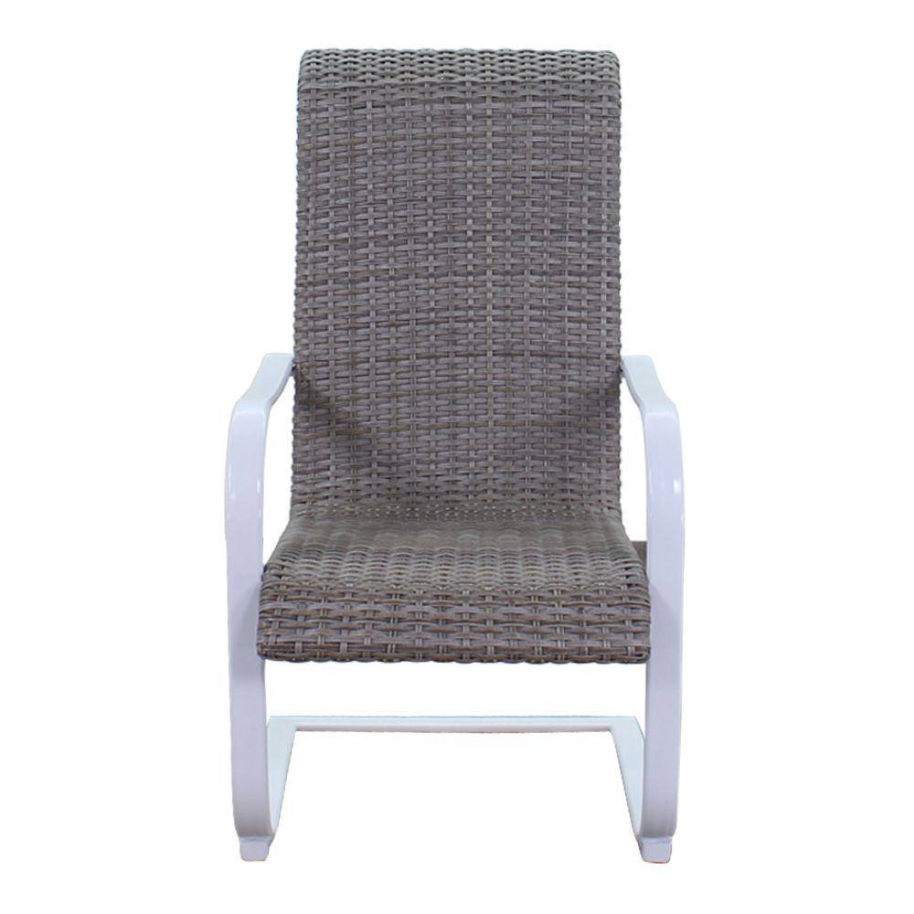 Courtyard Casual Courtyard Casual -  Santa Fe 4 Wicker Spring Chairs with White Frame | 5605