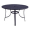 Courtyard Casual Courtyard Casual -  Santa Fe 48" Round Aluminum Dining Table with Slat Top and Umbrella Hole in Java | 5673