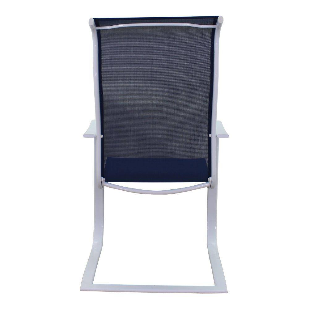 Courtyard Casual Courtyard Casual -  Santa Fe 6 Aluminum Spring Chairs in White | 5602
