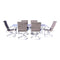 Courtyard Casual Courtyard Casual -  Santa Fe 7 pc Dining Set in Java with 72" Rectangle Table and 6 Wicker Swivel Rockers | 5712