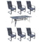 Courtyard Casual Courtyard Casual -  Santa Fe 7 Piece Dining Set 72" Rectangle Dining Table and 6 Spring Chairs | 5393