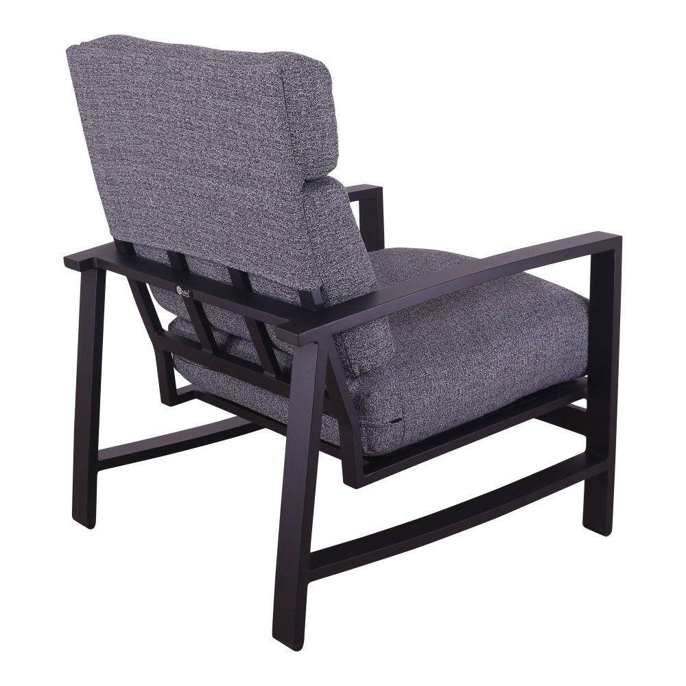 Courtyard Casual Courtyard Casual -  Santorini Black Aluminum 2 Club Chairs with Envelop Back Cushions | 5781