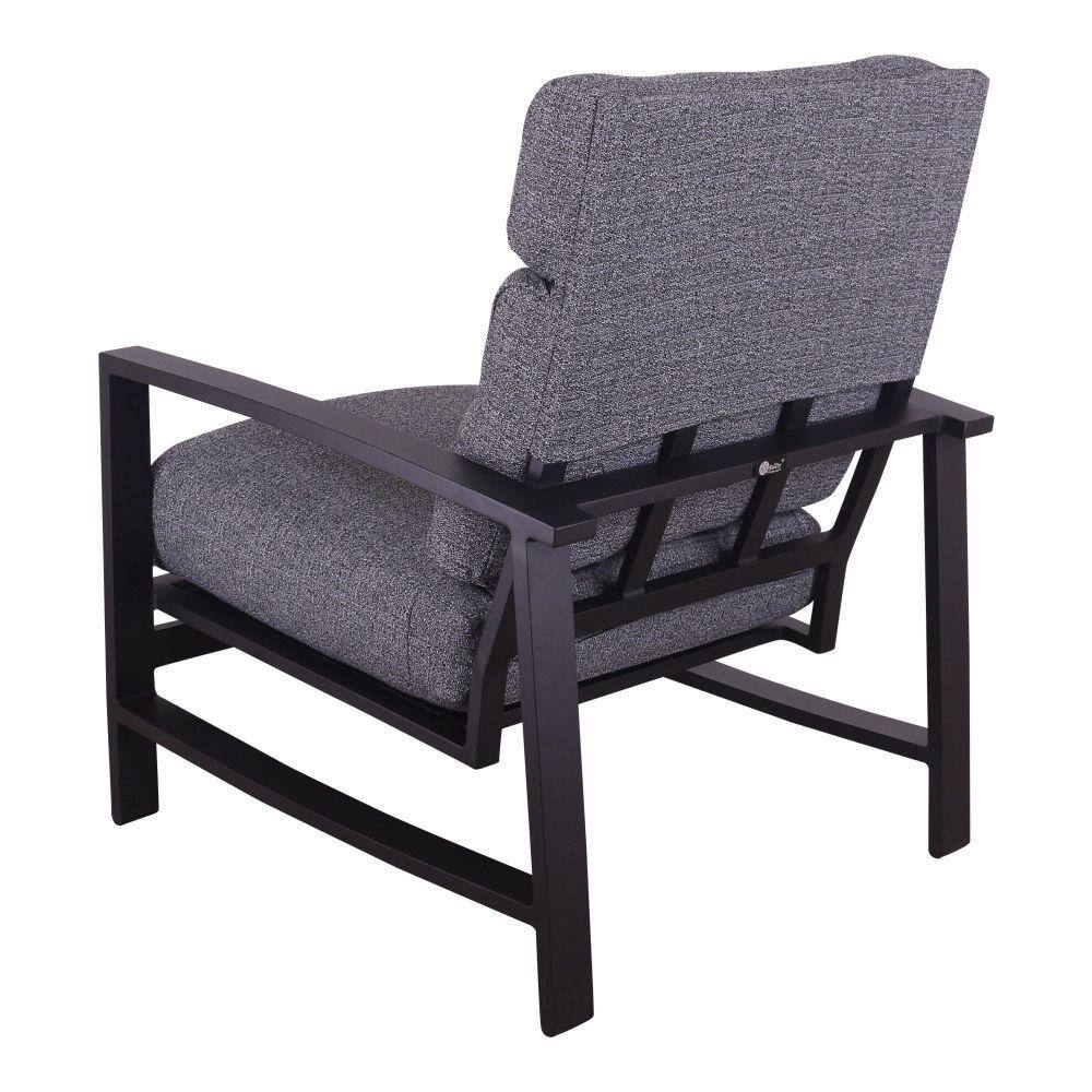 Courtyard Casual Courtyard Casual -  Santorini Black Aluminum 2 Club Chairs with Envelop Back Cushions | 5781