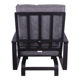 Courtyard Casual Courtyard Casual -  Santorini Black Aluminum 2 High Motion Chairs with Envelop Back Cushions | 5782