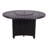 Courtyard Casual Courtyard Casual -  Santorini Black Aluminum 48" Round Fire Pit with Powder Coated Top | 5789