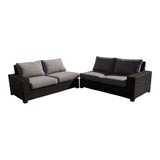Courtyard Casual Courtyard Casual -  St Lucia Silver Oak 5 Piece Sectional Set with 1 Left and 1 Right Sectional Loveseats, 1 Armless Middle Chair, 1 Corner End Table and 1 Coffee Table | 5900