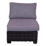 Courtyard Casual Courtyard Casual -  St Lucia Silver Oak Armless Middle Chair with Cushions | 5893
