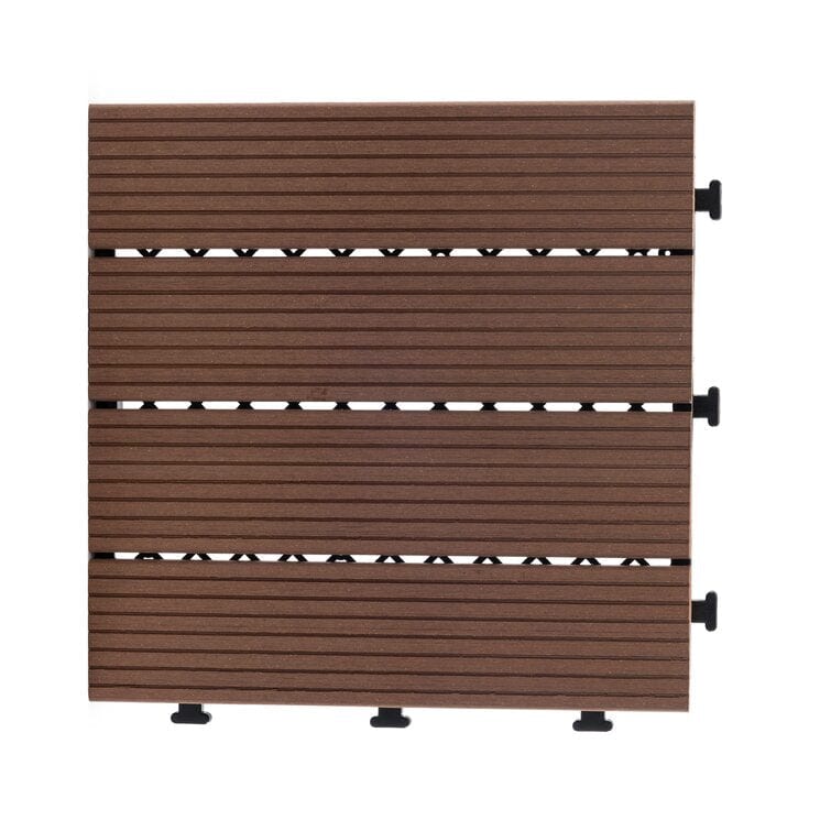 Courtyard Casual Deck Tile Courtyard Casual -  WPC Brown Decking Tile, 9 pc Set | 5120