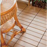 Courtyard Casual Deck Tile Courtyard Casual -  WPC Brown Decking Tile, 9 pc Set | 5120