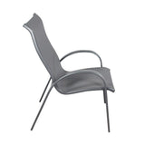 Courtyard Casual Gas Fire Pit Courtyard Casual -  Santa Fe Aluminum 4 Sling Chairs | 5166