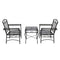 Courtyard Casual Outdoor Bistro Set Courtyard Casual -  Black Steel French Quarter Outdoor 3pc Bistro Set  | 5156