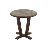 Courtyard Casual Outdoor Chair Courtyard Casual -  Avalon FSC Teak 3 Piece Balcony Set with 2 Club Chairs and 1 Round End Table | 5373