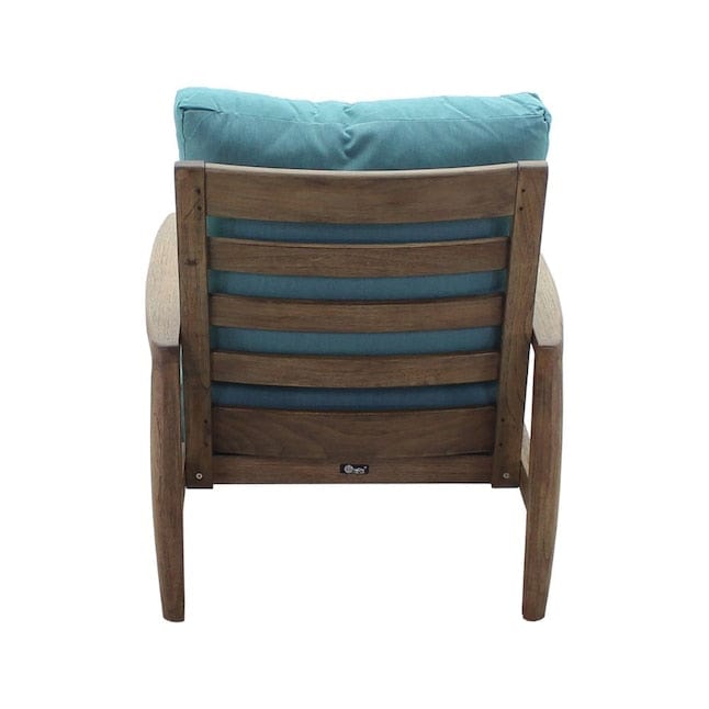 Courtyard Casual Outdoor Chair Courtyard Casual -  Avalon FSC Teak 3 Piece Balcony Set with 2 Club Chairs and 1 Square End Table | 5371