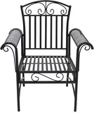 Courtyard Casual Outdoor Chair Courtyard Casual -  Black Steel French Quarter Outdoor Chair Set of 2 | 5152