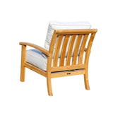 Courtyard Casual Outdoor Chair Courtyard Casual -  Heritage Teak 2 Piece Club Chair And Ottoman Set | 5464