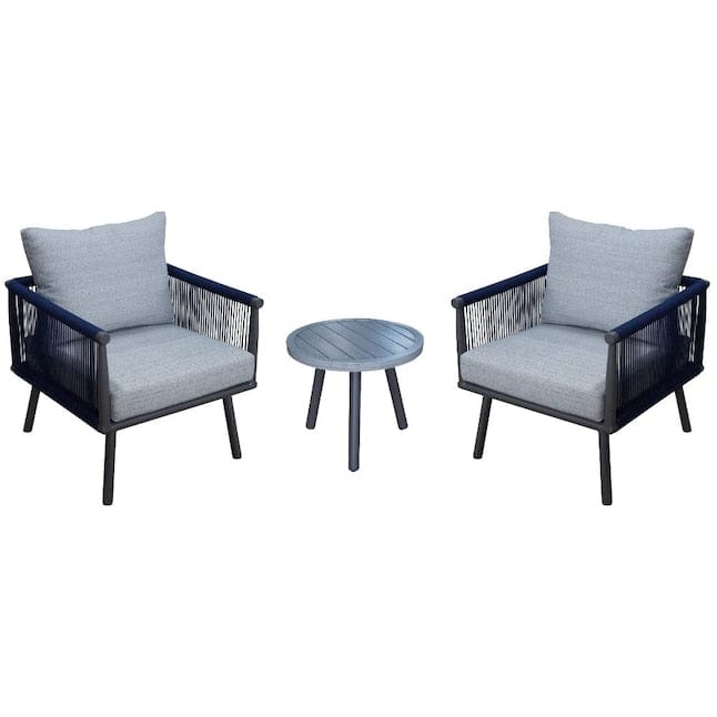 Courtyard Casual Outdoor Chair Courtyard Casual -  Spring Valley 3 Piece Set of 2 Club Chairs and 1 End Table | 5242