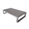 Courtyard Casual Outdoor Coffee Table Courtyard Casual -  Driftwood Gray Teak Modern North Shore Outdoor Coffee Table | 5021
