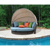 Courtyard Casual Outdoor Daybed Courtyard Casual -  Taupe Eclipse Outdoor Expandable Oval Daybed with Canopy | 5005