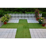 Courtyard Casual Outdoor Deck Tile Courtyard Casual -  Artificial Grass Deck Tile, 9 pc Set | 5121