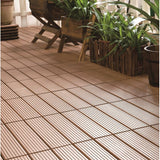 Courtyard Casual Outdoor Deck Tile Courtyard Casual -  WPC Gray Deck Tile, 9 pc Set | 5119