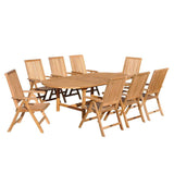 Courtyard Casual Outdoor Dining Chair Courtyard Casual -  Heritage Teak 5 Position Arm Chair  Natural Finish
 | 5035