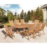 Courtyard Casual Outdoor Dining Chair Courtyard Casual -  Heritage Teak 5 Position Arm Chair  Natural Finish
 | 5035