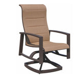 Courtyard Casual Outdoor Dining Chairs Courtyard Casual -  Santorini 2 Padded-Sling Swivel Dining Chairs | 5303