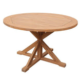 Courtyard Casual Outdoor Dining Table Courtyard Casual -  48" Round Flag Leg Dining Table | 5182