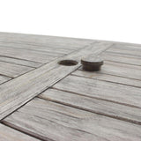 Courtyard Casual Outdoor Dining Table Courtyard Casual -  Driftwood Gray Teak Surf Side Outdoor Dining Table | 5010