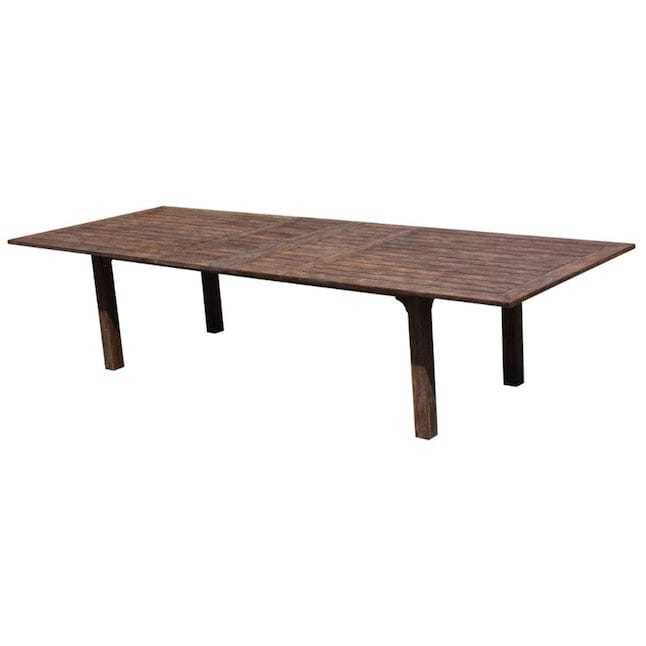 Courtyard Casual Outdoor Dining Table Courtyard Casual -  Extension Teak Dining Table with Umbrella Holes | 5185