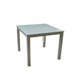 Courtyard Casual Outdoor Dining Table Courtyard Casual -  Skyline Grey Aluminum Outdoor Square Dining Table | 5077