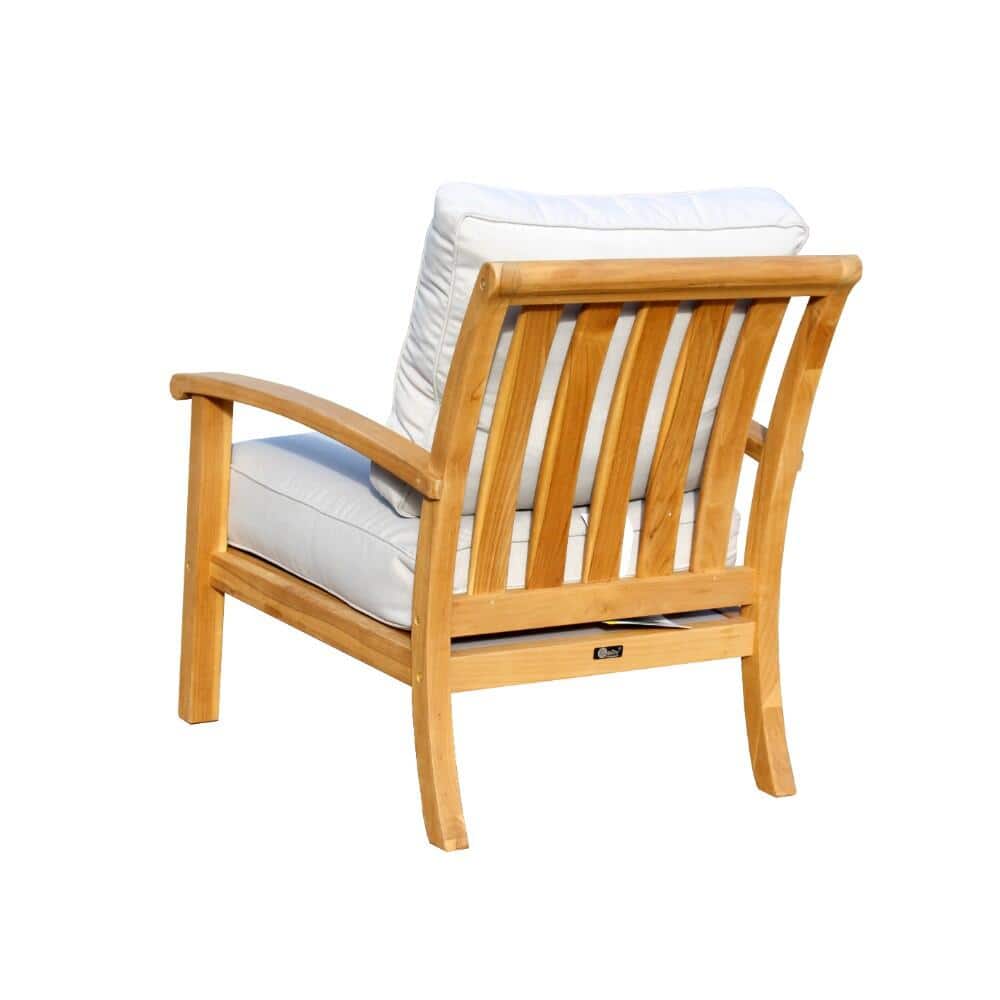 Courtyard Casual Outdoor Lounge Chair Courtyard Casual -  Natural Teak Heritage Outdoor Teak Lounge Chair | 5027