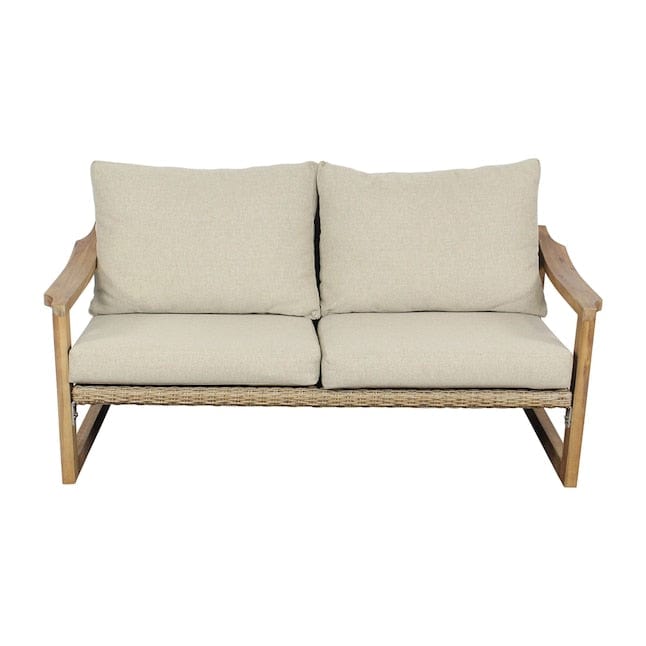 Courtyard Casual Outdoor Loveseat Courtyard Casual -  Woodfield 4 Piece Loveseat Seating Group | 5222