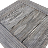 Courtyard Casual Outdoor Side Table Courtyard Casual -  Driftwood Gray Teak Modern North Shore Outdoor Side Table | 5022