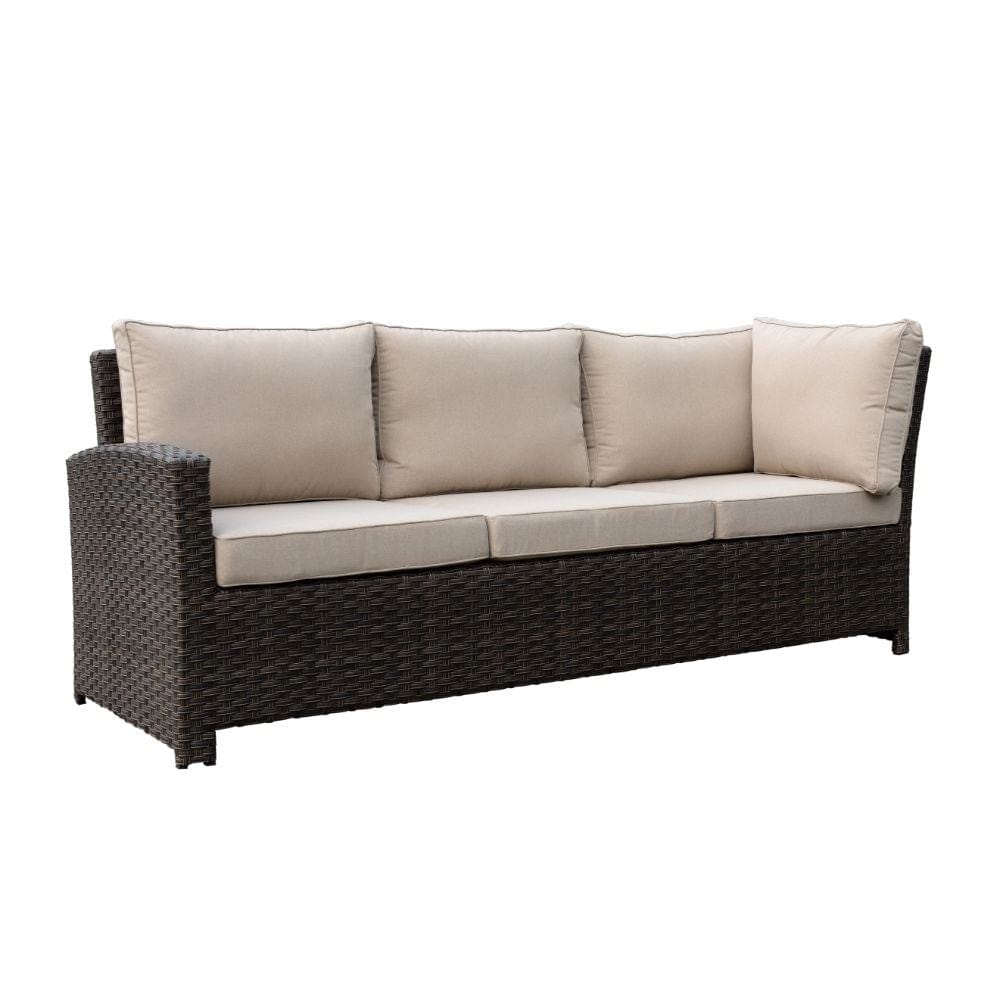 Courtyard Casual Outdoor Sofa Courtyard Casual -  Roof Top Sofa Section with 1 Middle Armless Chair | 5463
