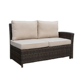 Courtyard Casual Outdoor Sofa Courtyard Casual -  Roof Top Sofa Section with 1 Middle Armless Chair | 5463