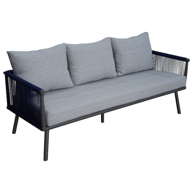 Courtyard Casual Outdoor Sofa Courtyard Casual -  Spring Valley 5 Piece Set with Sofa, Chairs, and Table | 5243
