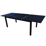 Courtyard Casual Outoor Dining Table Courtyard Casual -  Santorini 71/95 Double Butterfly Extension Table with umbrella hole | 5201