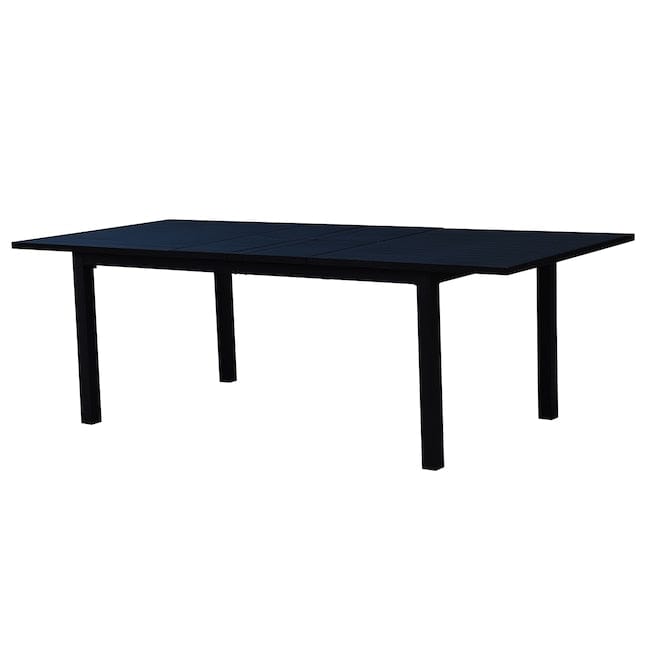 Courtyard Casual Outoor Dining Table Courtyard Casual -  Santorini 71/95 Double Butterfly Extension Table with umbrella hole | 5201