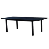 Courtyard Casual Outoor Dining Table Courtyard Casual -  Santorini 71/95 Double Butterfly Extension Table with umbrella hole | 5201