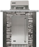 Coyote Coyote Outdoor Living - 3ft Outdoor Kitchen Package - Refrigerator - Stacked Stone | Coyote - 120V Single Burner Manual Control | Coyote - 21" Built-in Outdoor Refrigerator