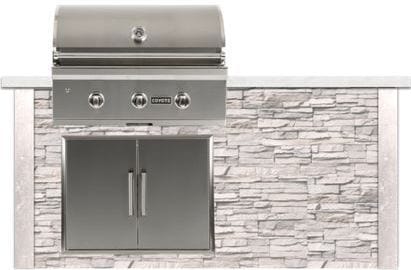 Coyote Coyote Outdoor Living - 6ft Grill Island - Stacked Stone | White | RTAC-G6-SW
