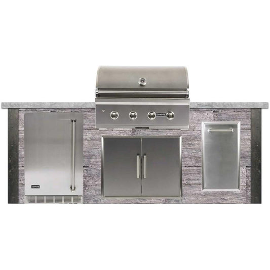 Coyote Coyote Outdoor Living - 8ft Grill Island - Weathered Wood | Gray | RTAC-G8-P-WG
