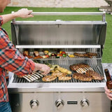 Coyote Outdoor Kitchen Package Coyote Outdoor Living - 6' Grill Island - Reclaimed Brick | White | C-Series 34-Inch 3-Burner Built-In with Double Access Door