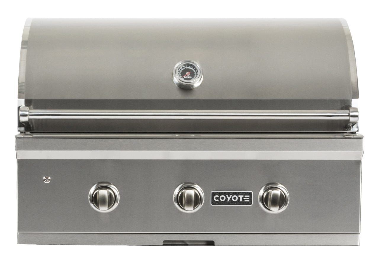 Coyote Outdoor Kitchen Package Coyote Outdoor Living - 6ft Outdoor Kitchen Package - Reclaimed Brick | C-Series 34-Inch 3-Burner Built-In with Double Access Door